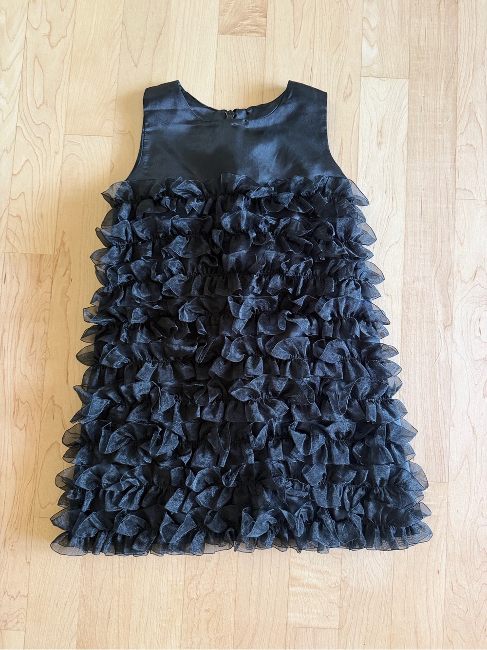 Satin Ruffle Party Dress